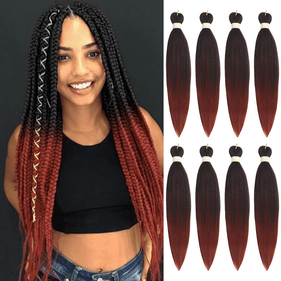 Thumbnail: Pre-stretched Braids Hair Professional Itch Free Hot Water Setting Synthetic Fi