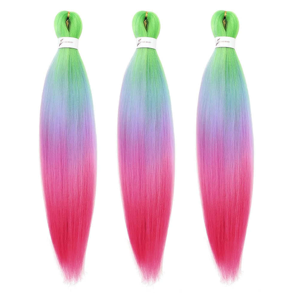 Miniatura: Pre Stretched Braiding Hair Extensions Black 12 Inch 8 Packs Girls Braiding Hai