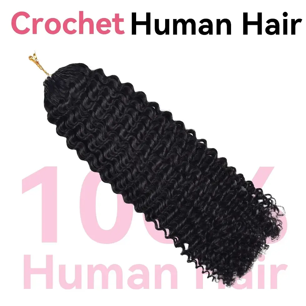 Thumbnail: Crochet Braids Micro Pre Looped Bohemian Braids 100% human hair