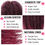 Thumbnail: 8 Packs 18 Inch Marley Twist Crochet Hair Ombre Burgundy Marley Braiding Hair C