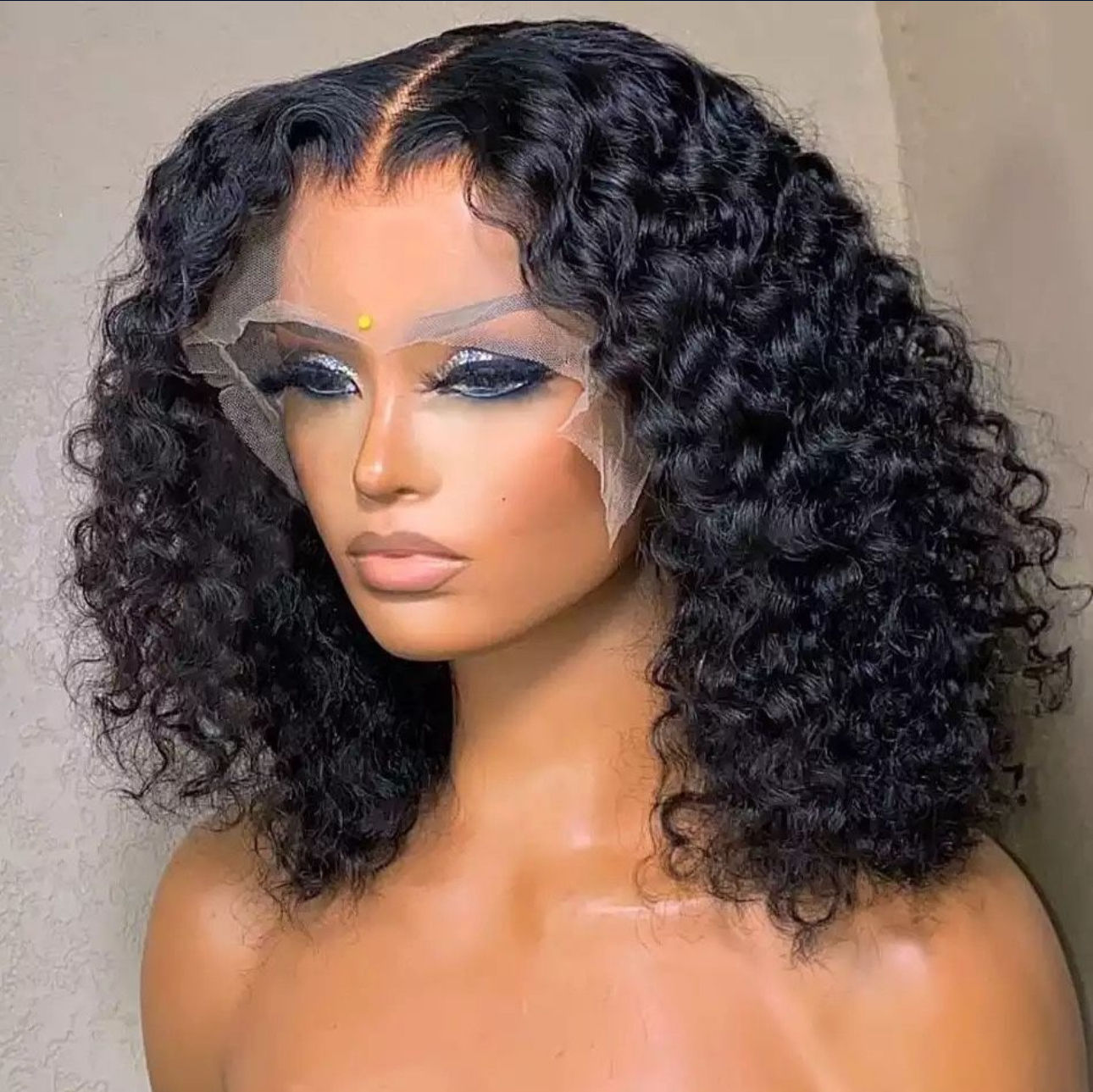 Bob wig water wave Lace Frontal 100% human hair | Junia Braids