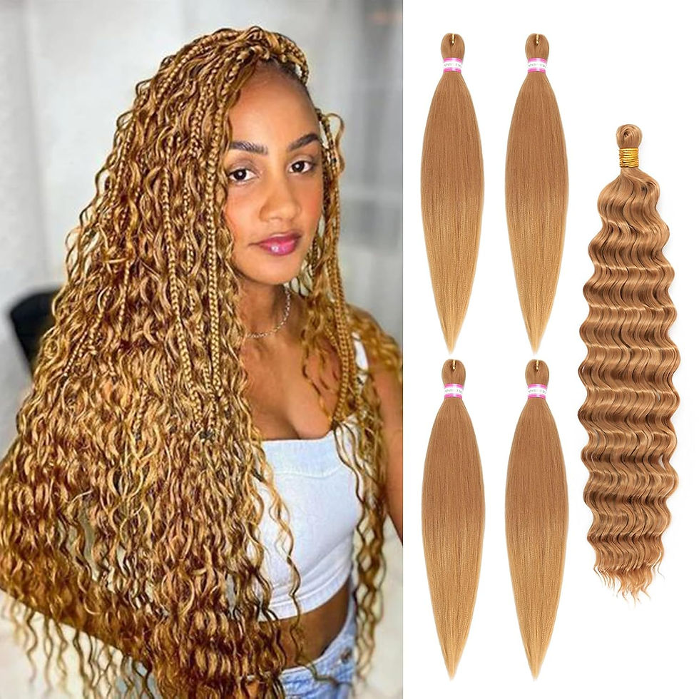Miniatura: Pre Stretched Braiding Hair Extensions Black 12 Inch 8 Packs Girls Braiding Hai