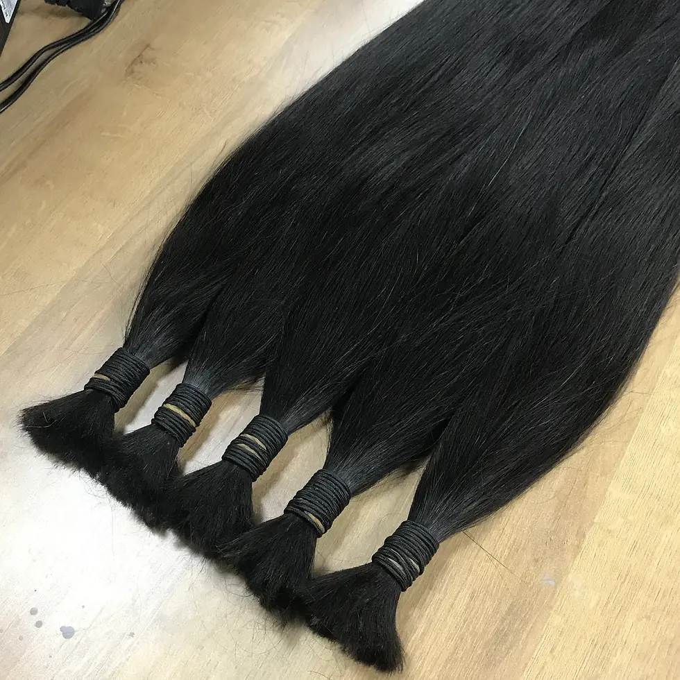 Miniatura: Unprocessed Natural Wave Boho Bulk Raw Human Hair for Braiding