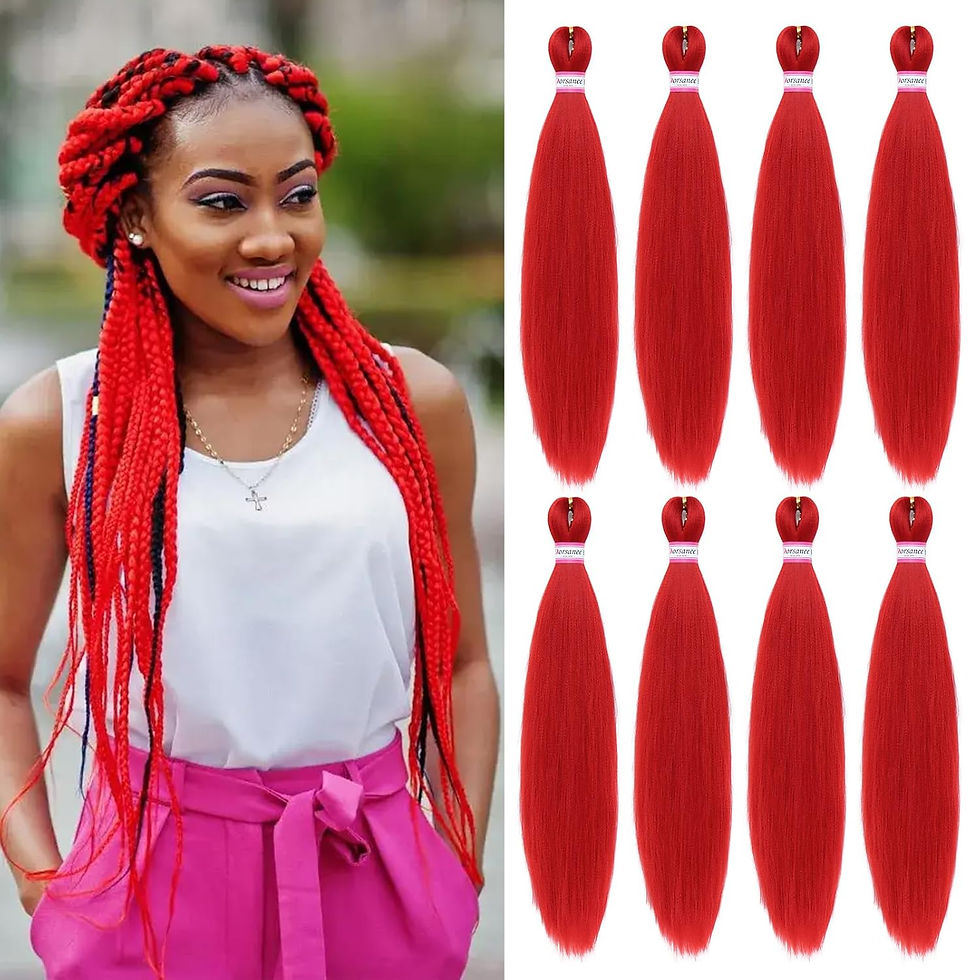 Miniatura: Pre Stretched Braiding Hair Extensions Black 12 Inch 8 Packs Girls Braiding Hai