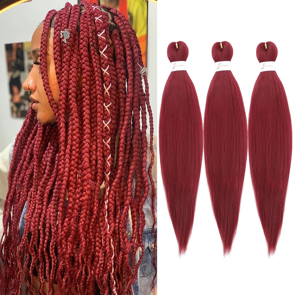 Miniatura: Pre Stretched Braiding Hair Extensions Black 12 Inch 8 Packs Girls Braiding Hai