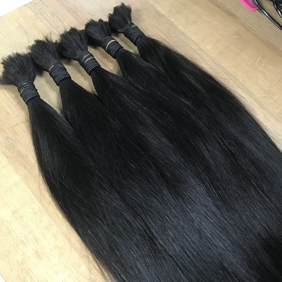Miniatura: Unprocessed Natural Wave Boho Bulk Raw Human Hair for Braiding