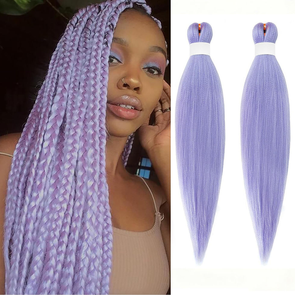 Miniatura: Pre Stretched Braiding Hair Extensions Black 12 Inch 8 Packs Girls Braiding Hai