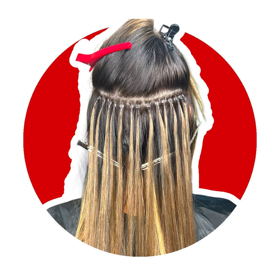 Micro link Extensions I-tips by Junia Braids