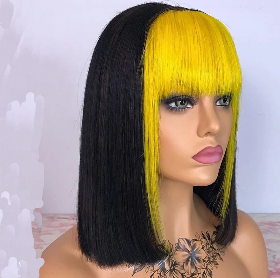 Bob Wig Lace frontal with bang 100%human hair.Junia Braids