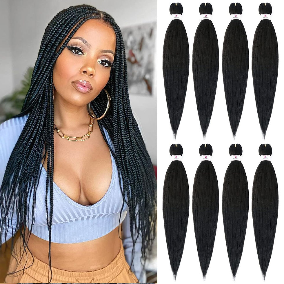 Thumbnail: Pre-stretched Braids Hair Professional Itch Free Hot Water Setting Synthetic Fi