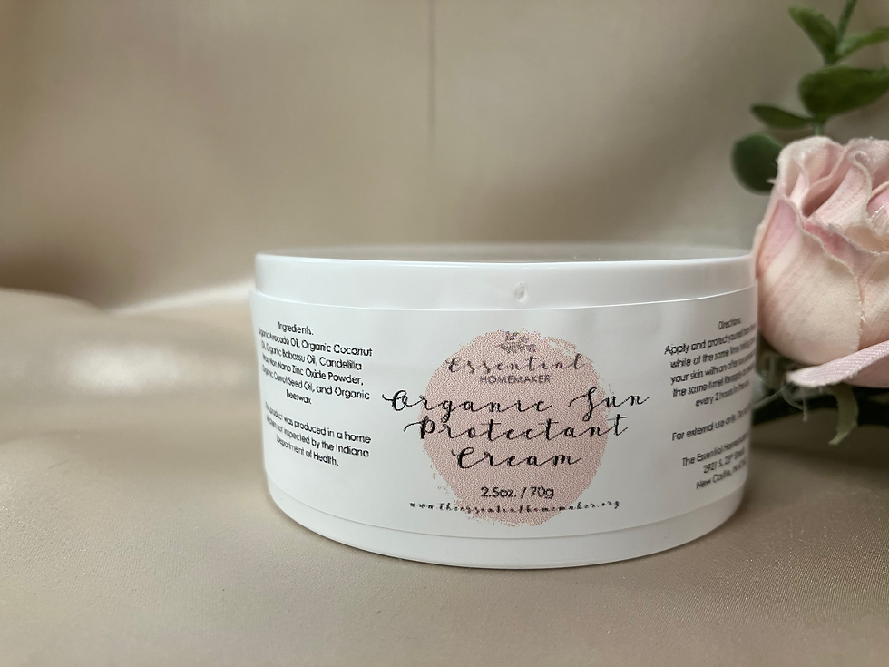 Organic Sun Protectant Cream