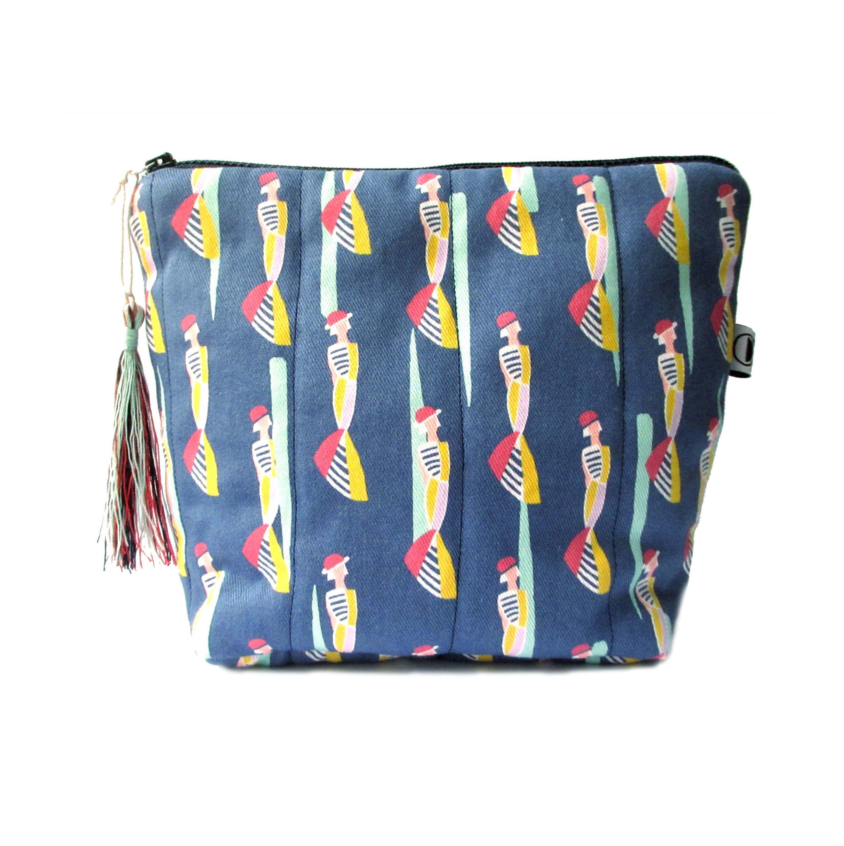 Trousse maquillage Baker bleue