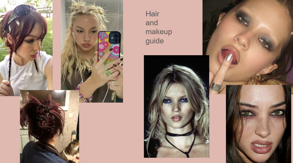 Makeup and hair