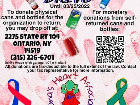 Cans & Bottles Fundraiser Drive