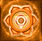 Symbolbild in orangener Farbe für das Sakralchakra