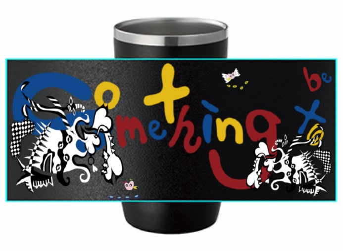 サムネイル： サーモタンブラー 450ml　《白黒》Wandering-woods