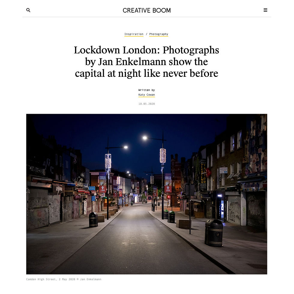 Lockdown London: Photographs by Jan Enkelmann show the capital like never before