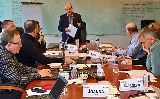 Peter D Schwartz conducts CEO monthly peer group meeting