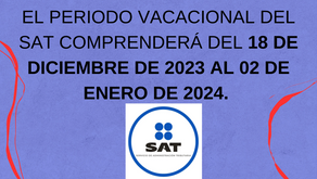  Días inhábiles del SAT