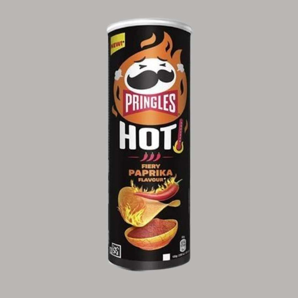 Чипси Pringles Hot Fiery Paprika (Гостра паприка)