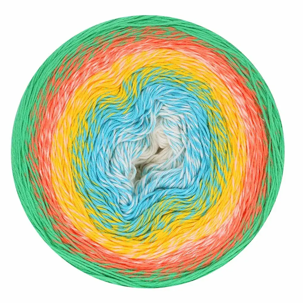 Duhové klubko Scheepjes Cotton Whirl 1000m, 718 Dreamland