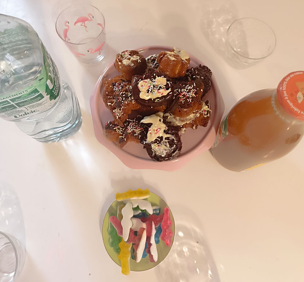 "Goûter Bio partagé pendant les ateliers créatifs des vacances d'automne By Eugénie