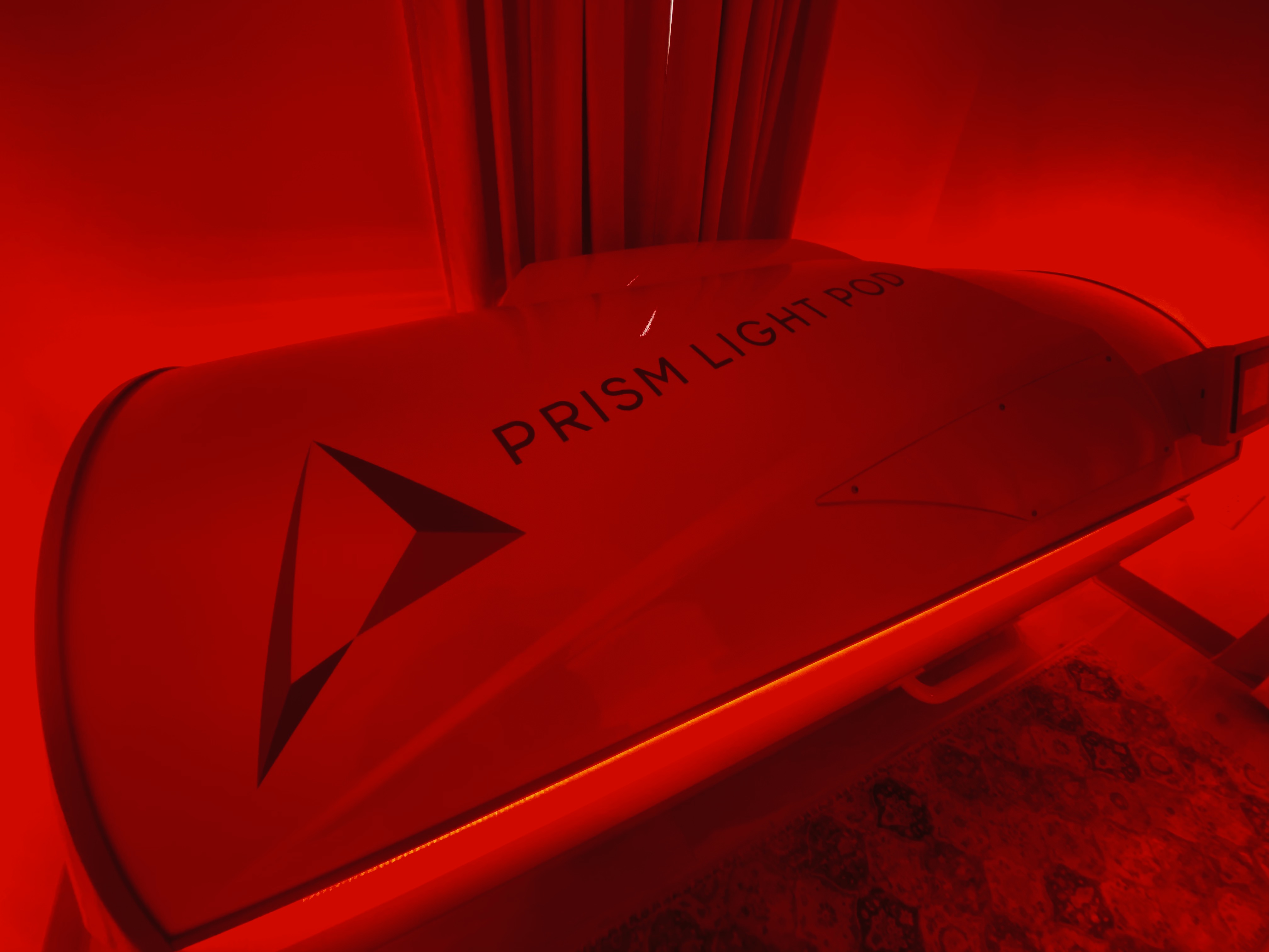 Close-up of red-light therapy bed at Modern Chiropractic Johns Island Charleston