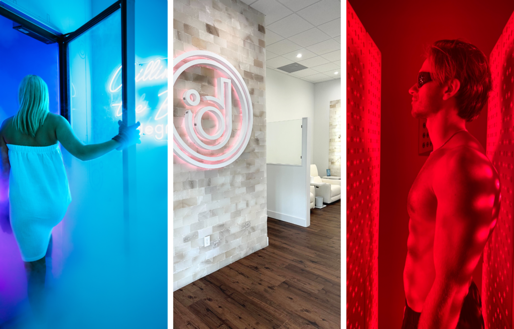 Cryotherapy and red light therapy at Degree Wellness Dallas in Lower Greenville