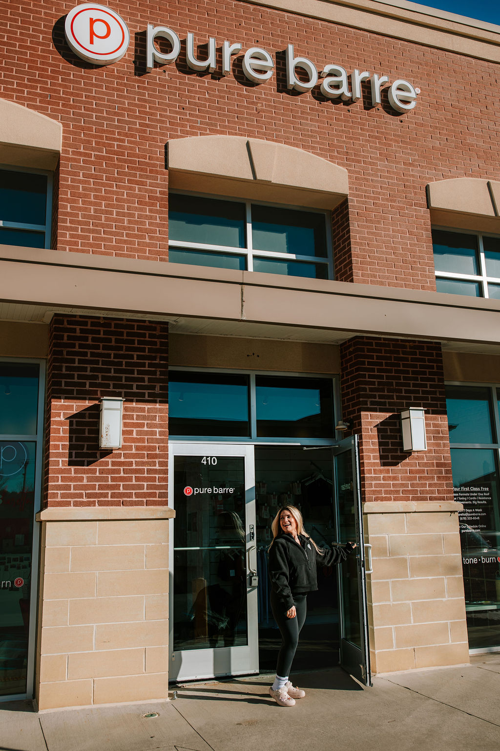Pure Barre studio exterior and front entrance in Atlanta OTP.