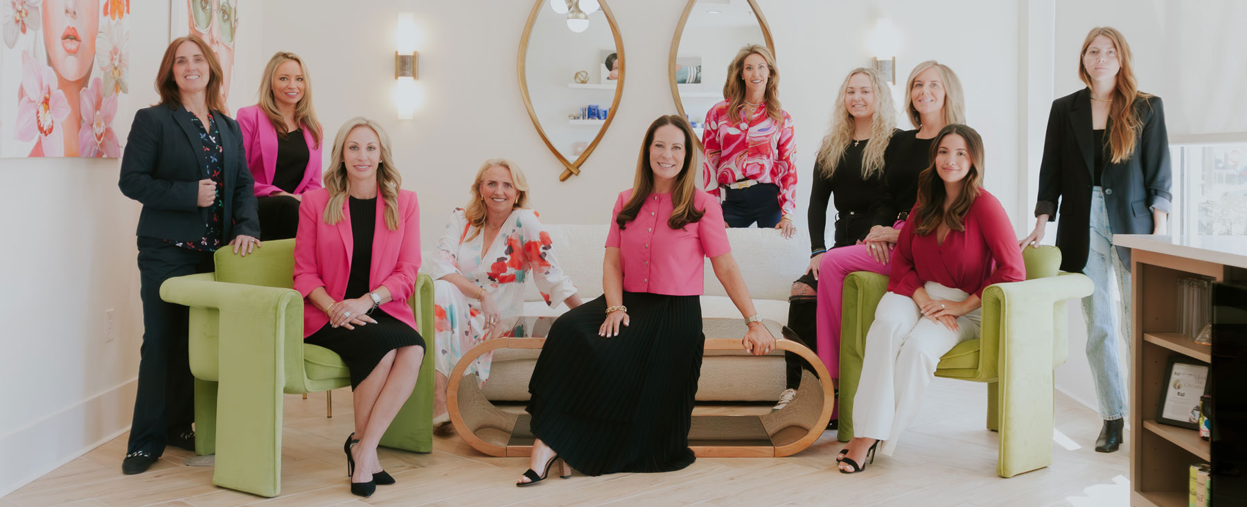 Group photo of Genevieve & Co Aesthetics team inside the Charlotte medical spa.