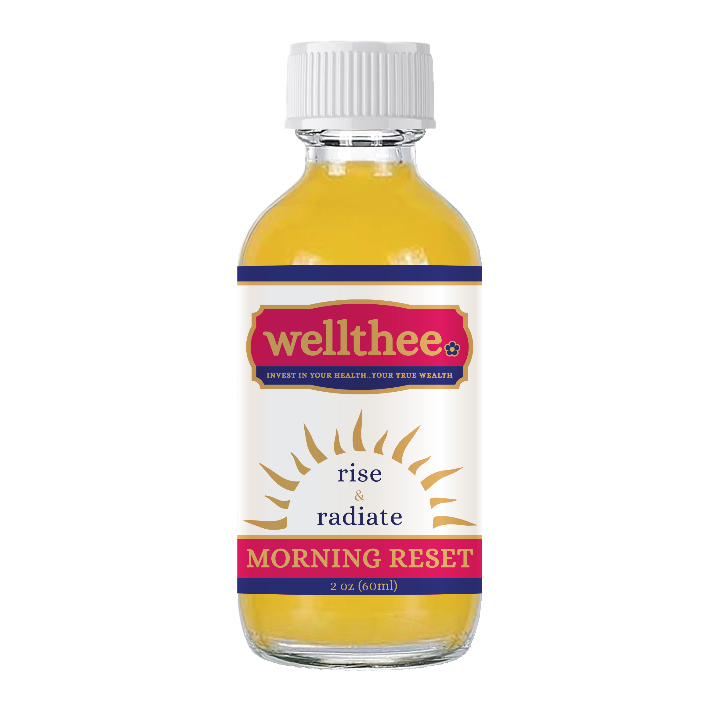 Front hero shot of Wellthee Morning Reset wellness tonic