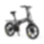 Schwarzes PVY Z20 faltbares E-Bike mit Gepäckträger
