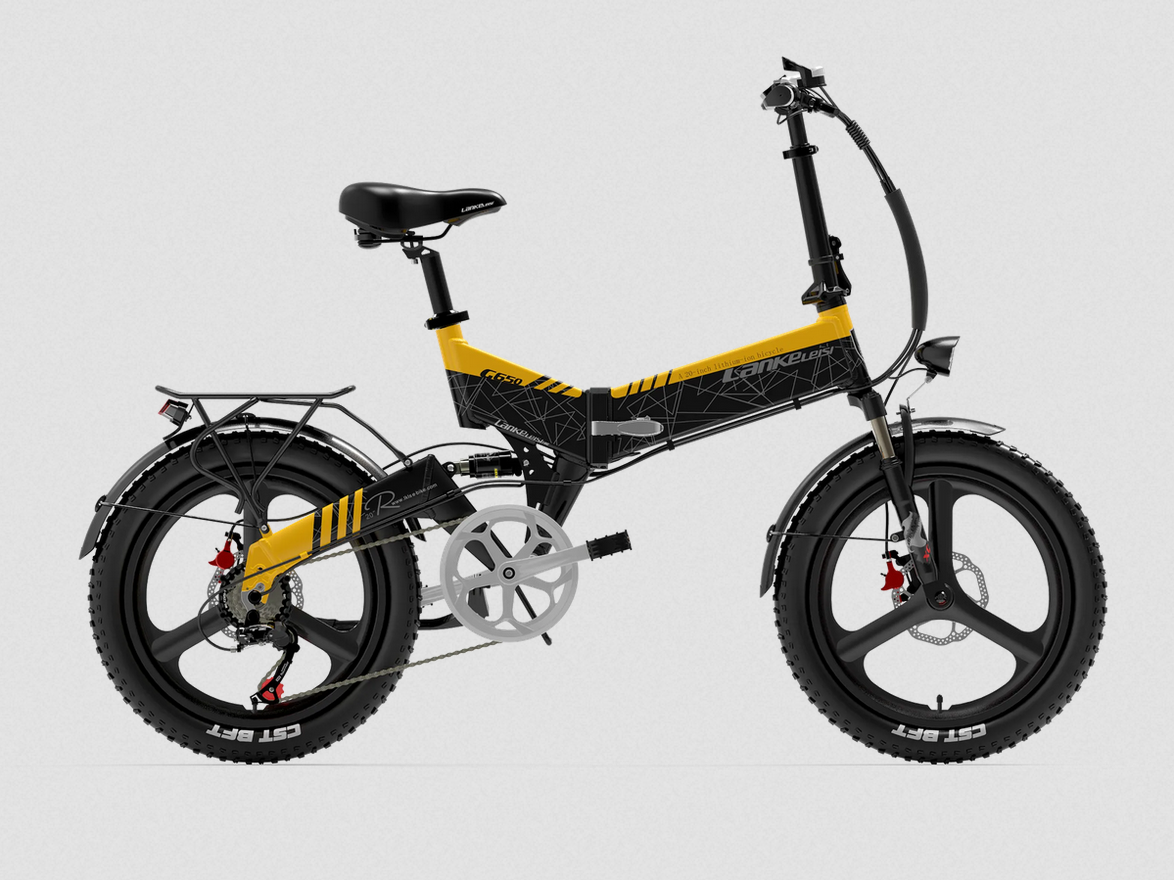 Klapp-E-Bike gelb schwarz
