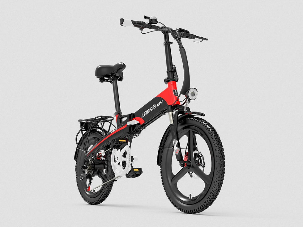 Rotes Klapp-E-Bike
