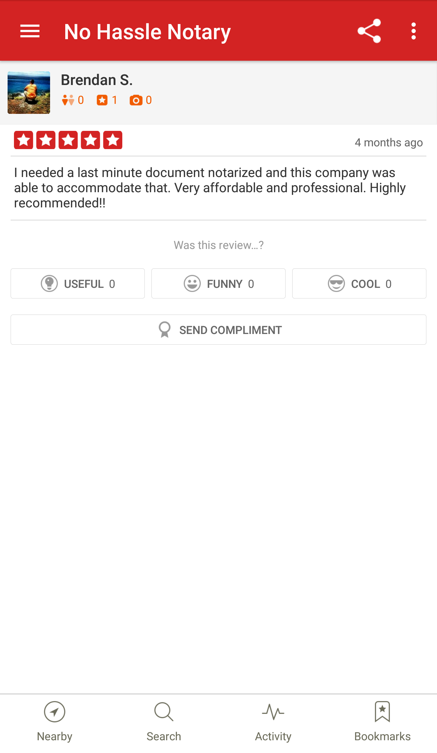 Traveling Notary Service