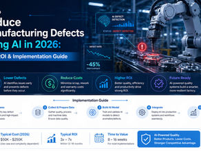 How to Reduce Manufacturing Defects Using AI in 2026: Cost, ROI & Implementation Guide