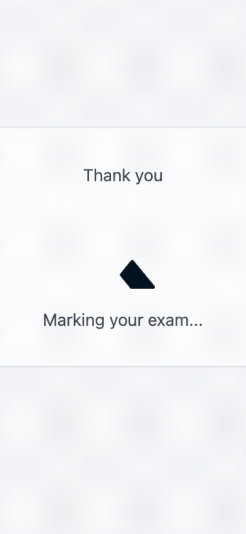 GIF showing a sample mock exam IELTS Score and feedback