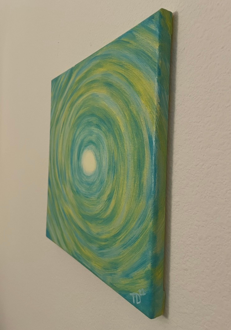 Thumbnail: 12x12" Visual Meditation Abstract Painting