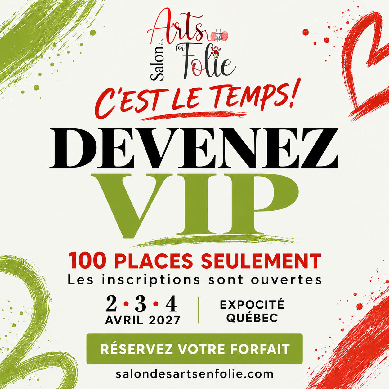 Inscription V.I.P 2027