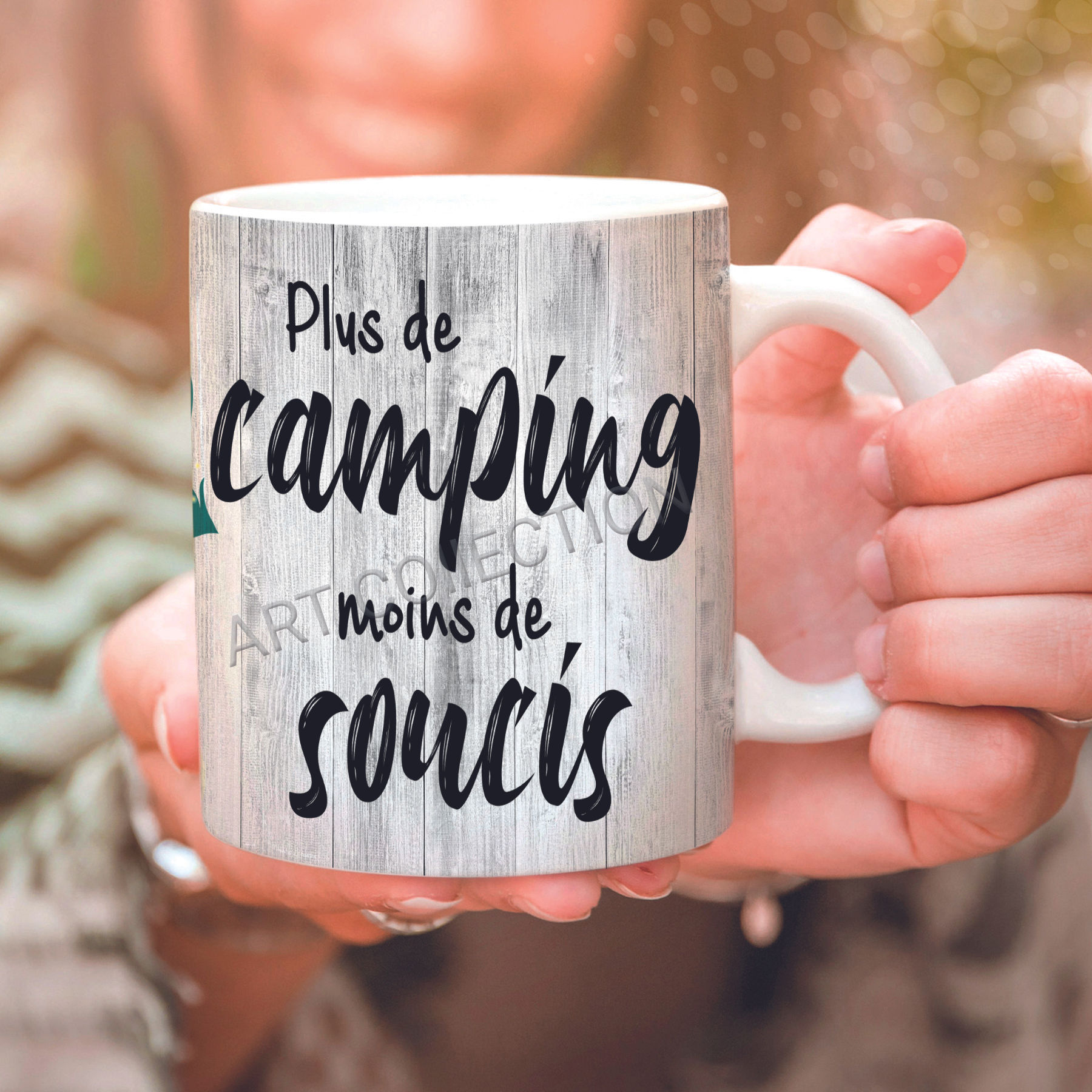 Tasse 11 oz ou 15 oz Plus de camping ...