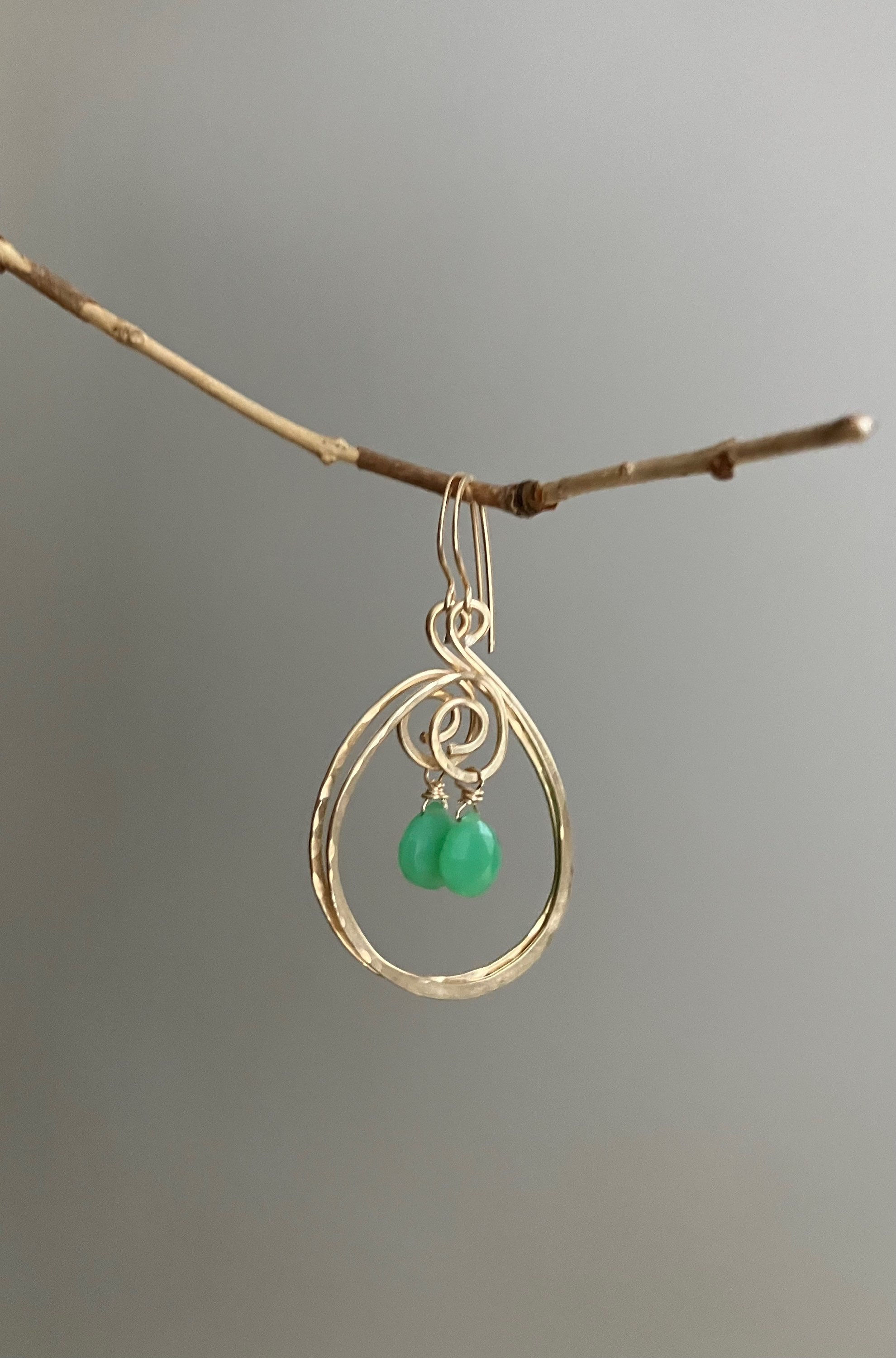Spiraling In - Chrysoprase