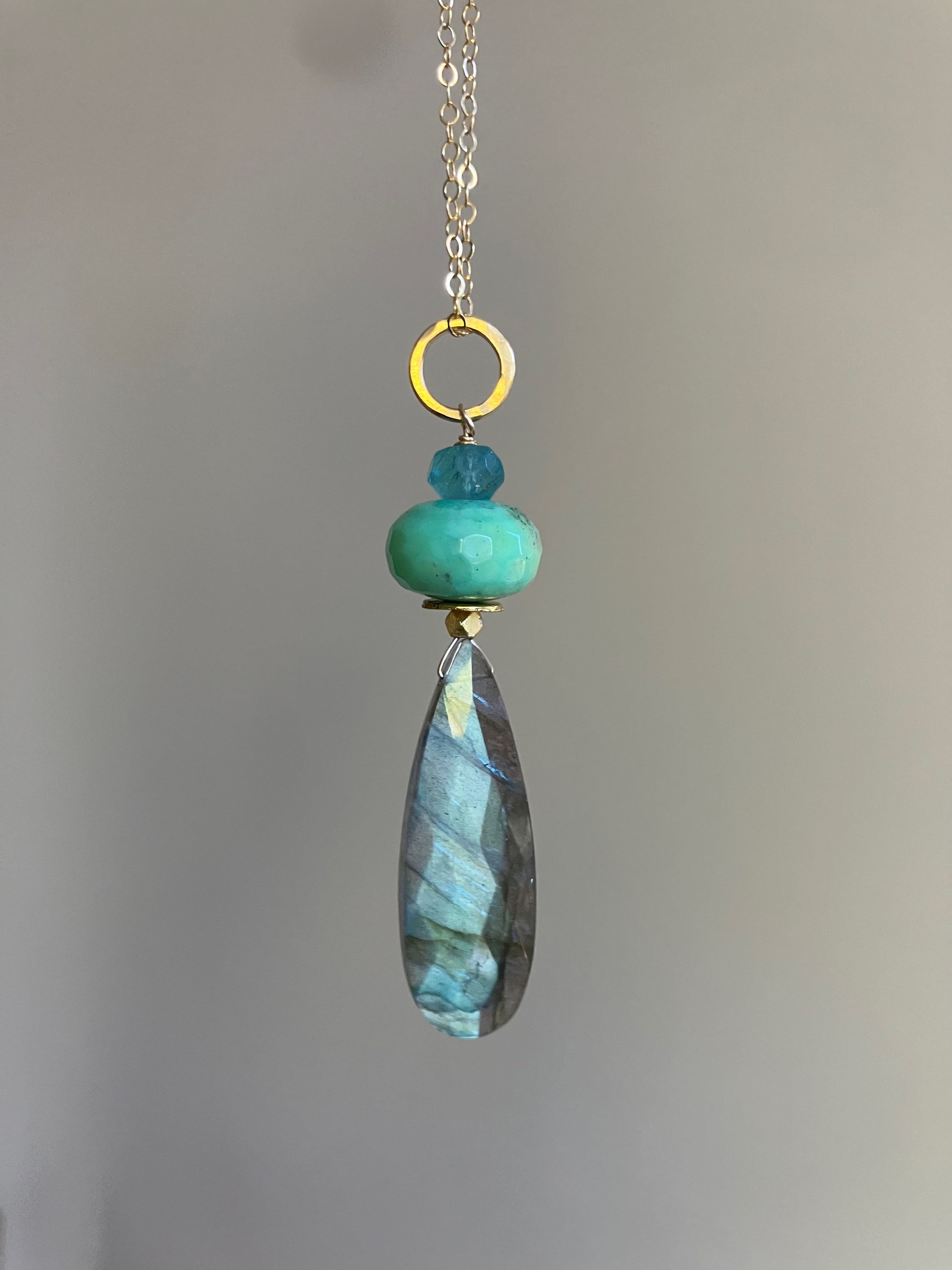 Labradorite and Chrysoprase - Necklace