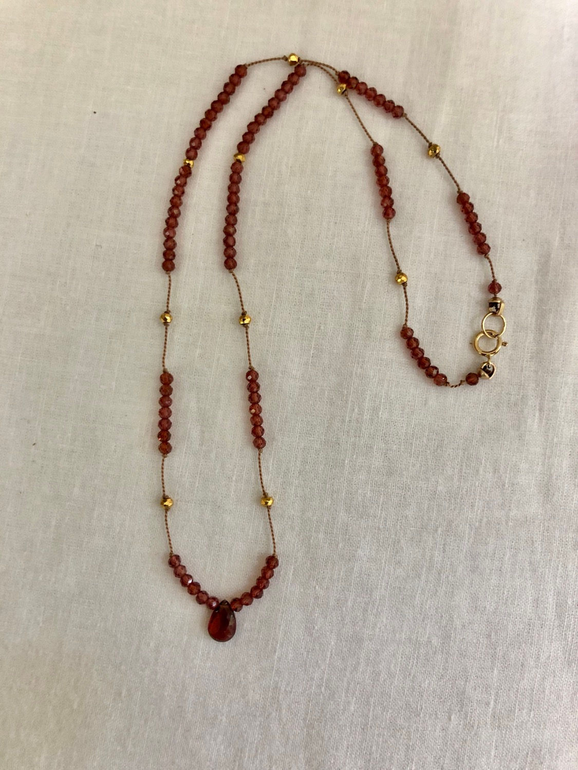 Garnet Stacked Necklace