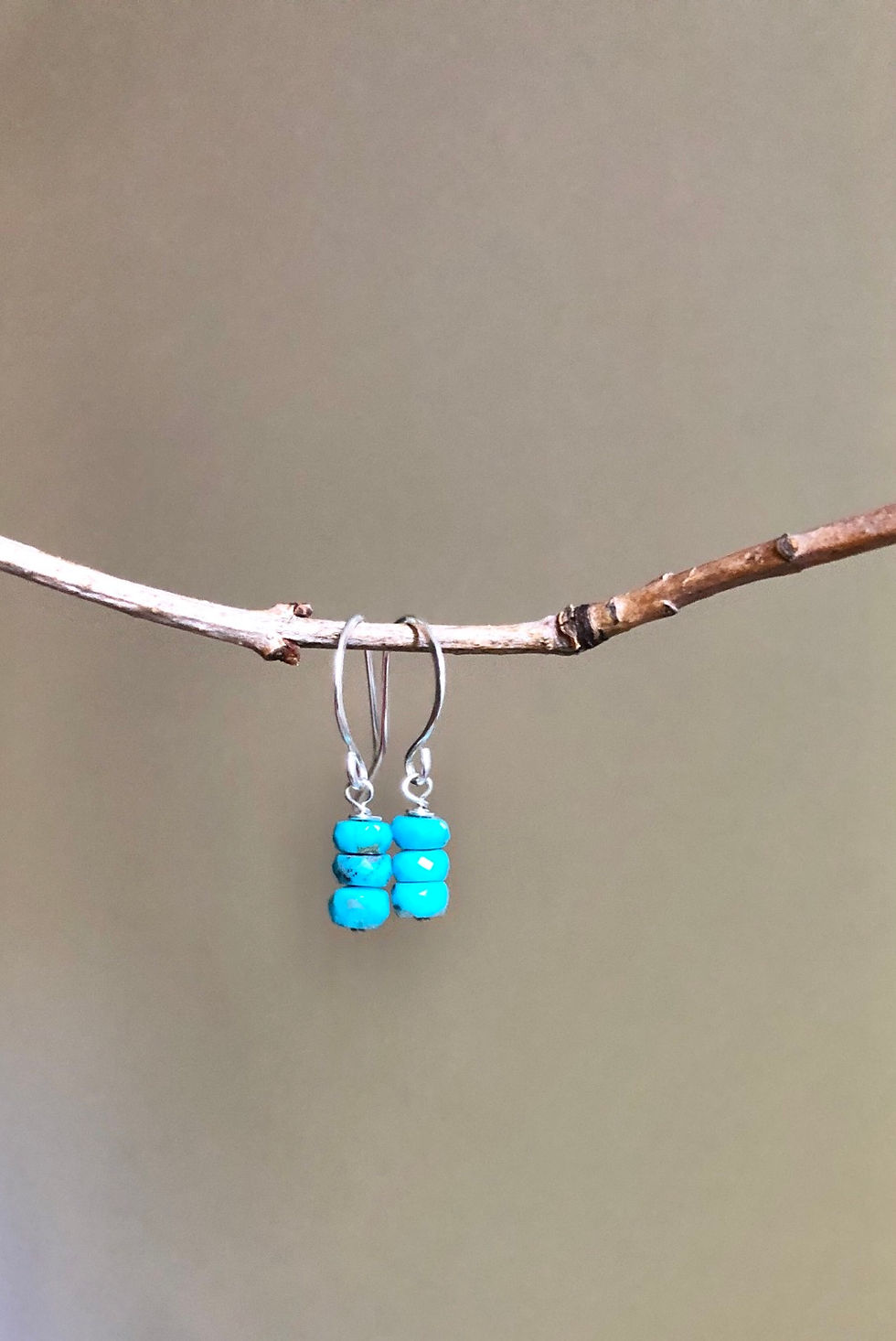 Thumbnail: Turquoise Stacked earrings 