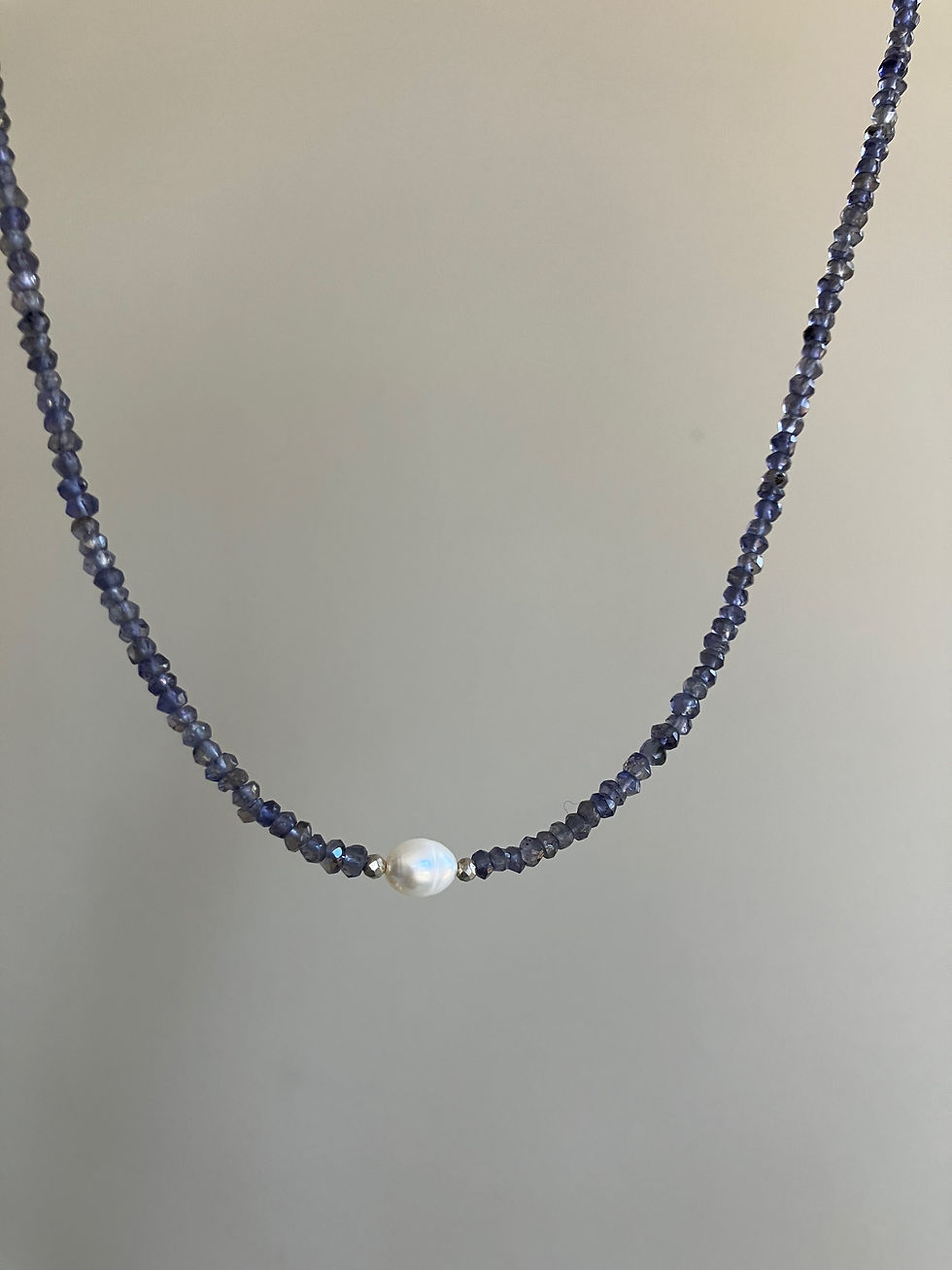 Thumbnail: Iolite and Pearl Necklace