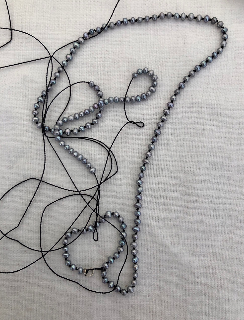 Thumbnail: Knotted Grey Pearls