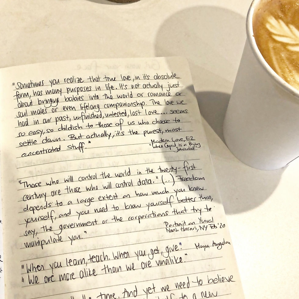 Photo Notebook and Coffee