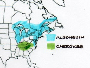 Cherokee-Algonquin Map