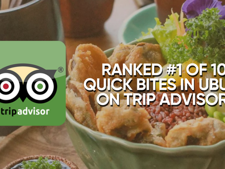 Ranked #1 of 10 QUICK BITES In Ubud,On TRIP ADVISOR!