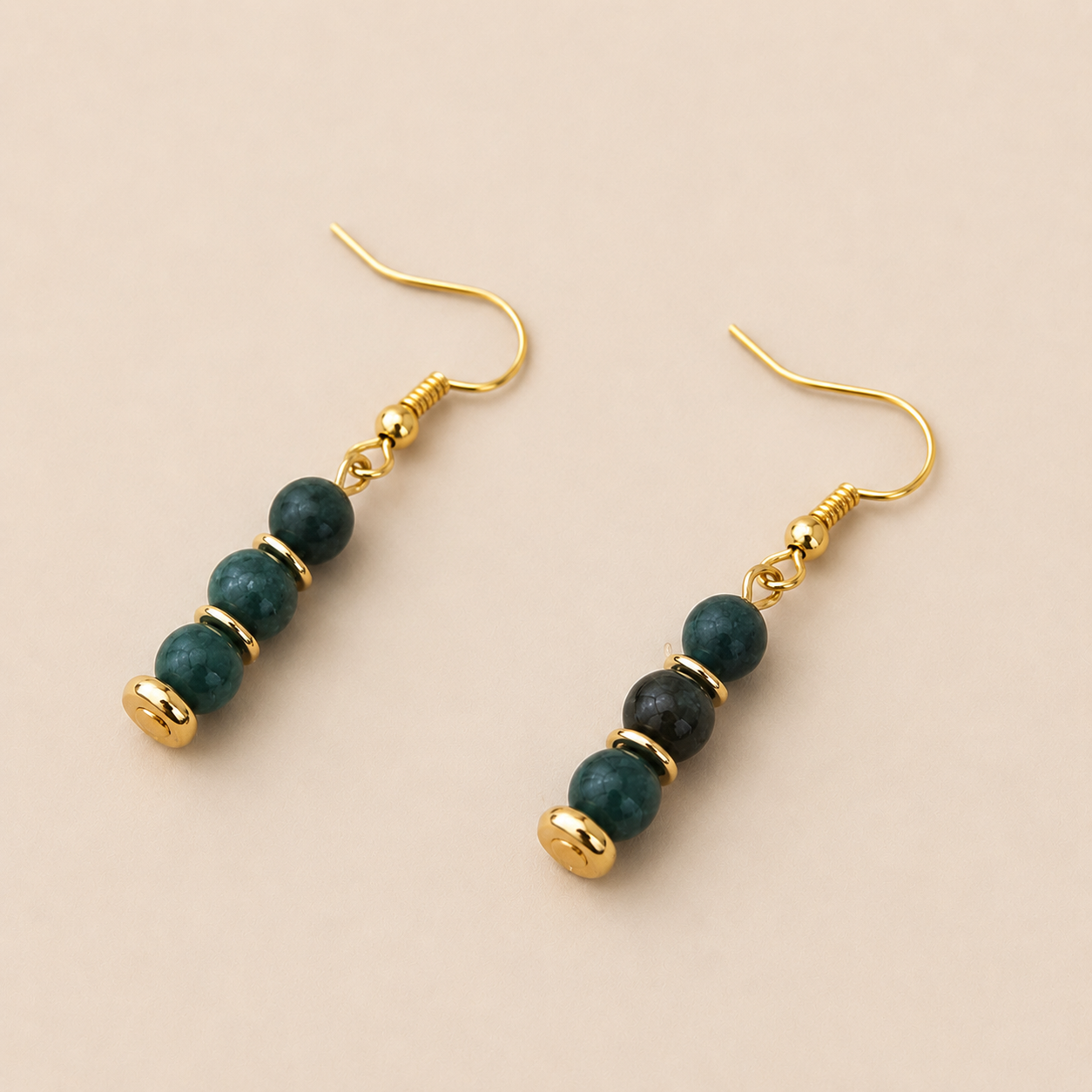 Angeline - 6mm Angelite Dangling Earrings